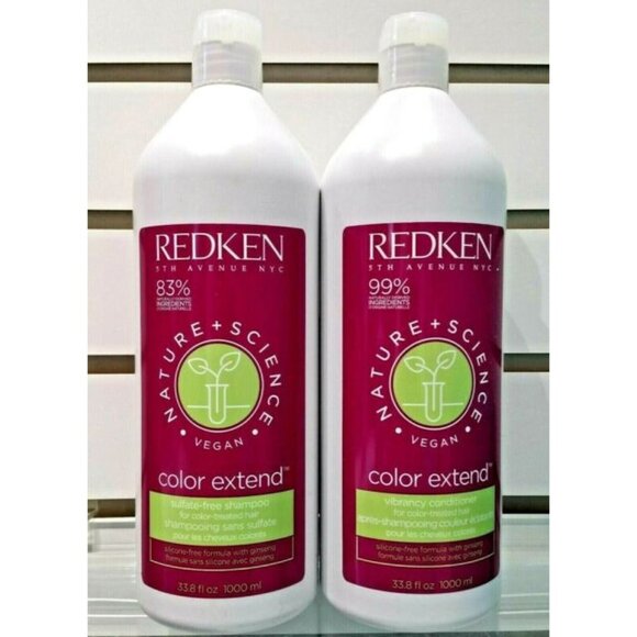 Redken Nature Science Color Extend Shampoo & Conditioner 33 oz DUO - Picture 1 of 1